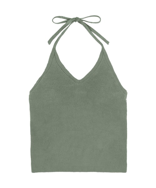 アリシアスタン　キャミソール セール】Halter Neck Knit Top /ホルダーネックニットキャミ