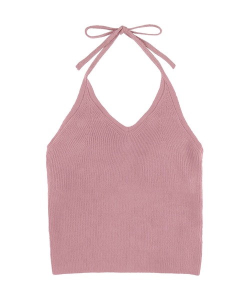 セール】Halter Neck Knit Top /ホルダーネックニットキャミ