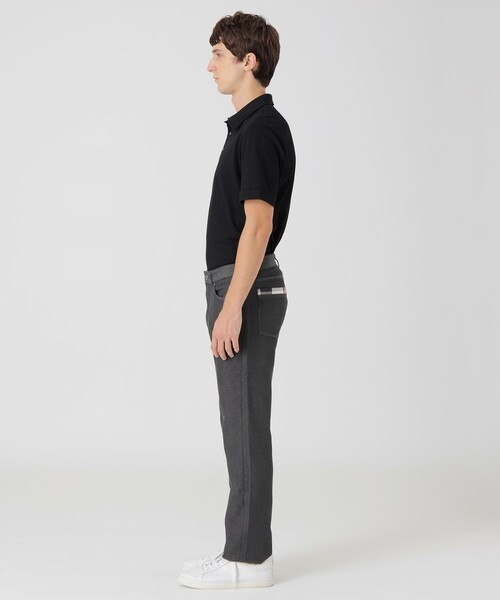 BLACK LABEL CRESTBRIDGE(ブラックレーベル・クレストブリッジ)の「ダブルフェイスクレストブリッジチェックデニムパンツ(デニムパンツ・メンズ・ブルー/チャコールグレー・XL/L/M/S)」の4枚目の写真