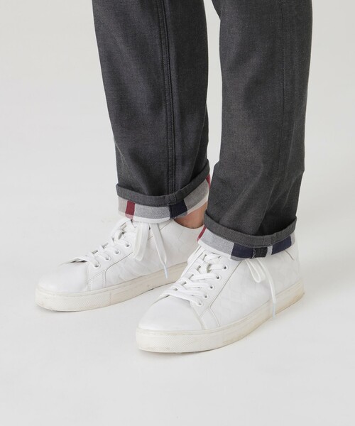 BLACK LABEL CRESTBRIDGE(ブラックレーベル・クレストブリッジ)の「ダブルフェイスクレストブリッジチェックデニムパンツ(デニムパンツ・メンズ・ブルー/チャコールグレー・XL/L/M/S)」の11枚目の写真