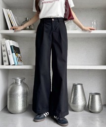 TREOVER（トレオーバー）の「【4色展開・コットン100％】ツイルタックワイドカラーパンツ（その他パンツ・レディース）」