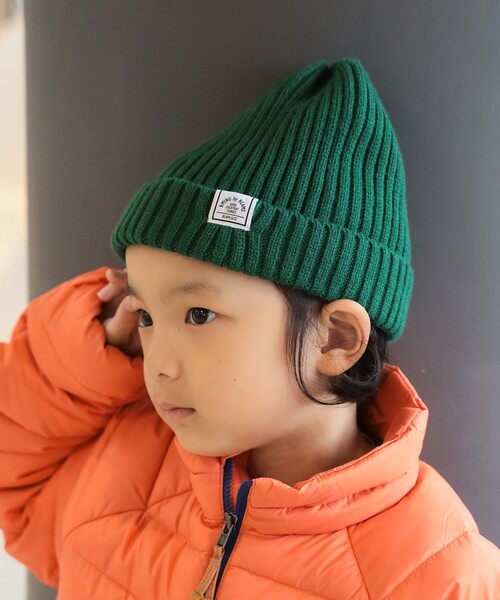 B:MING by BEAMS（ビーミングバイビームス）の「リブ ワッチキャップ 2025FW（ニットキャップ/ビーニー・キッズ・レッド/グリーン/ネイビー・ONE SIZE）」の2枚目の写真