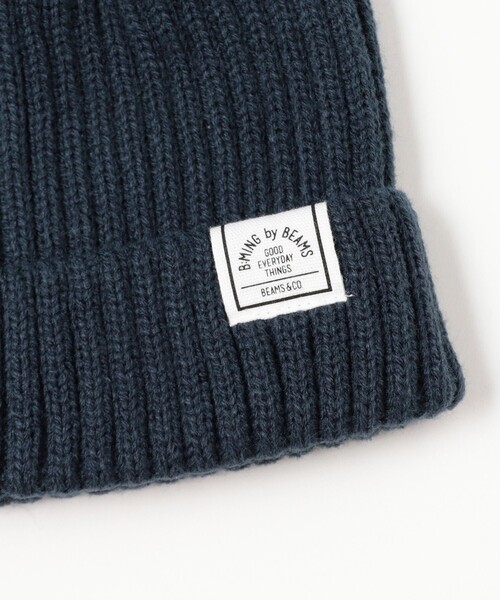 B:MING by BEAMS（ビーミングバイビームス）の「リブ ワッチキャップ 2025FW（ニットキャップ/ビーニー・キッズ・レッド/グリーン/ネイビー・ONE SIZE）」の4枚目の写真