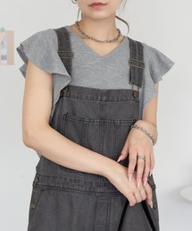 フレアーフレンチスリーブTシャツ