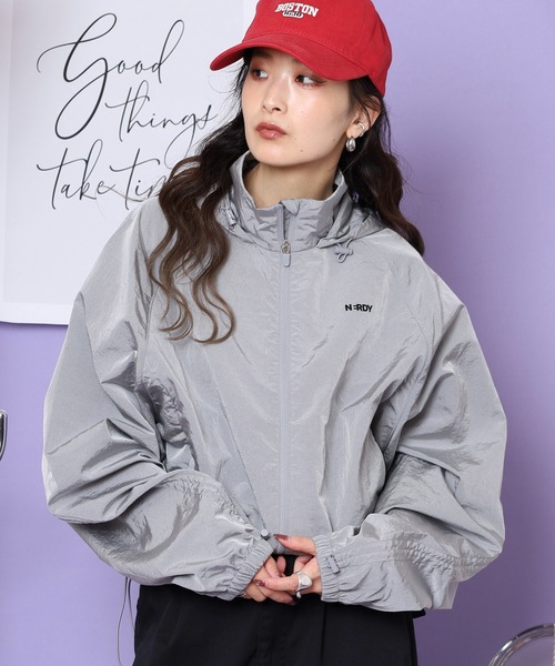 セール】スリーブシアリングウィンドブレーカー（ナイロンジャケット