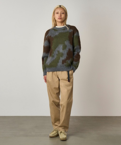 bedsidedrama ファー 切り替え モヘア混 スウェット N401 bedsidedrama（ベッドサイドドラマ） トレーナー スウェット Seed