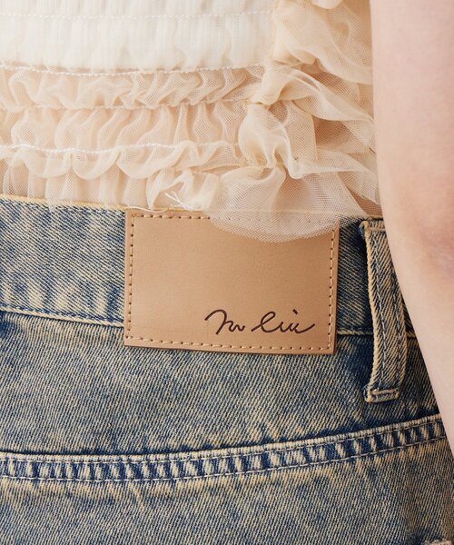 mline（エムライン）の「[mline]ダメージオーバーデニム（デニムパンツ・レディース・ブルー・2/1）」の16枚目の写真