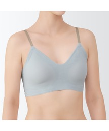 ブラジャー（ブルー・ネイビー/青色系・シームレス）ファッション通販