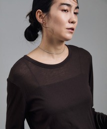 【WEB限定】シアーウールロングスリーブブルオーバー