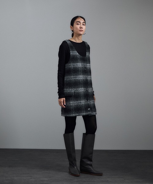 SALON adam et rope'（サロン アダム エ ロペ）の「【WEB限定】シアーウールロングスリーブブルオーバー（Tシャツ/カットソー・レディース・オフホワイト/ブラウン/ブラック・FREE）」の7枚目の写真