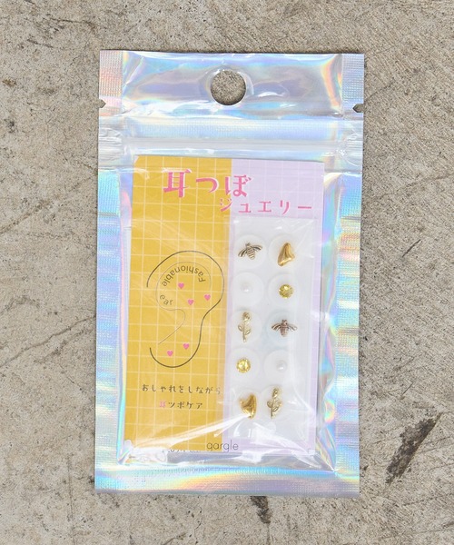 gargle(ガーグル)の「gargle ガーグル:耳つぼジュエリー 耳つぼシール 耳ツボ-11(イヤリング・レディース・ゴールド・FREE)」の2枚目の写真