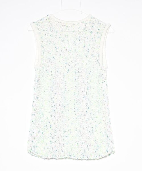 SHIPS（シップス）の「LEVAR:PEBBLE GRAIN KNIT VEST（ベスト・レディース・ナチュラル/ライトグリーン・ONE SIZE）」の3枚目の写真
