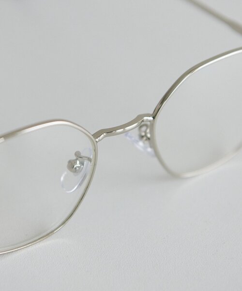 DISCOAT（ディスコート）の「【ユニセックス】メタルフレームオクタゴンサングラス（サングラス・レディース・ブラウン/ダークブルー/クリア・FREE）」の4枚目の写真