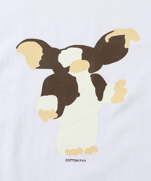 cotton pan（コットンパン）の「COTTON PAN/コットンパン ギズモ フロントプリントTシャツ / CP25SS-FH008（Tシャツ/カットソー・メンズ・ブラック/ホワイト・M/L）」の5枚目の写真