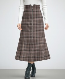 SAISON DE PAPILLON | チェックのハイウエストロングスカート(スカート)