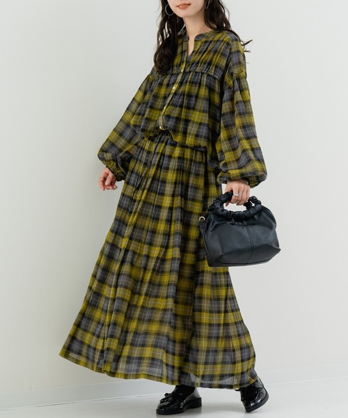 refinedworks(リファインドワークス)の「【refinedworks】秋の先取り チェック柄 シャツ(シャツ/ブラウス・レディース・グレー/イエロー/グリーン・FREE)」の12枚目の写真