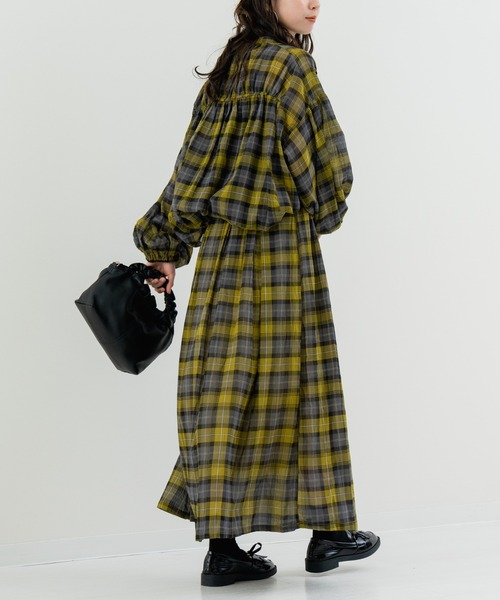 refinedworks(リファインドワークス)の「【refinedworks】秋の先取り チェック柄 シャツ(シャツ/ブラウス・レディース・グレー/イエロー/グリーン・FREE)」の13枚目の写真