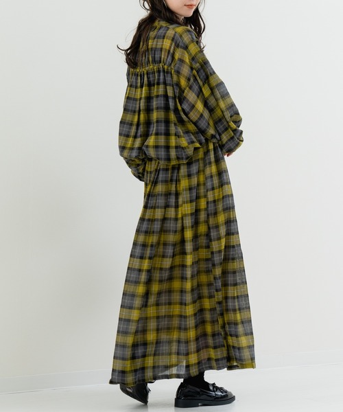 refinedworks(リファインドワークス)の「【refinedworks】秋の先取り チェック柄 シャツ(シャツ/ブラウス・レディース・グレー/イエロー/グリーン・FREE)」の14枚目の写真