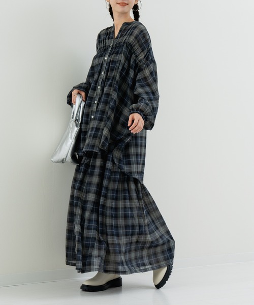 refinedworks(リファインドワークス)の「【refinedworks】秋の先取り チェック柄 シャツ(シャツ/ブラウス・レディース・グレー/イエロー/グリーン・FREE)」の16枚目の写真