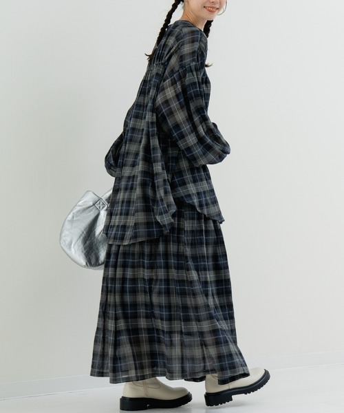 refinedworks(リファインドワークス)の「【refinedworks】秋の先取り チェック柄 シャツ(シャツ/ブラウス・レディース・グレー/イエロー/グリーン・FREE)」の18枚目の写真