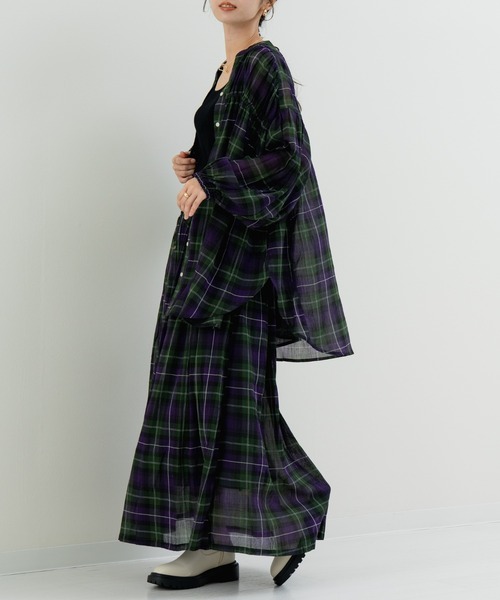 refinedworks(リファインドワークス)の「【refinedworks】秋の先取り チェック柄 シャツ(シャツ/ブラウス・レディース・グレー/イエロー/グリーン・FREE)」の21枚目の写真