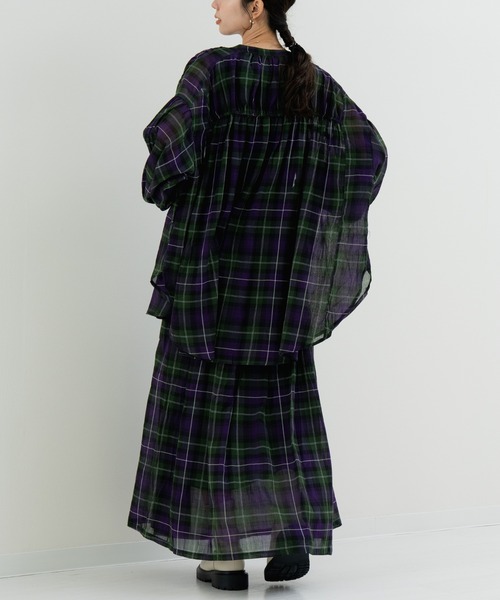 refinedworks(リファインドワークス)の「【refinedworks】秋の先取り チェック柄 シャツ(シャツ/ブラウス・レディース・グレー/イエロー/グリーン・FREE)」の22枚目の写真