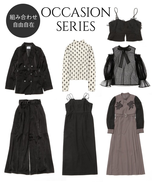 百田夏菜子着用/OCCASION SERIES】2WAYオフショルシアートップス