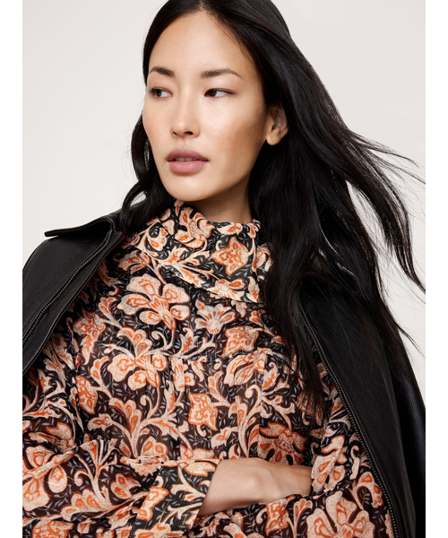 Banana Republic(バナナリパブリック)の「ルレックス ストライプ リバース ウエスタンシャツ(シャツ/ブラウス・レディース・ブラウン系その他・XS/M/L/S)」の6枚目の写真