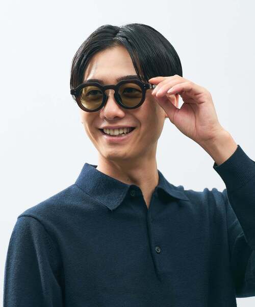 UNITED ARROWS（ユナイテッドアローズ）の「Zoff｜UNITED ARROWS｜ウェリントン型 サングラス [Luxe] クラウンパント 太縁 紫外線対策 UVカット ユニセックス ユナイテッドアローズ（サングラス・レディース・クリア/ブラック/ブラウン系その他5・FREE）」の4枚目の写真