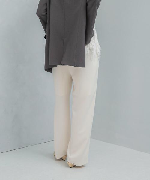 URBAN RESEARCH ROSSO WOMEN（アーバンリサーチ　ロッソ）の「ストレッチジョーゼットイージーパンツ（その他パンツ・レディース・ブルー系その他/アイボリー・36/38）」の6枚目の写真