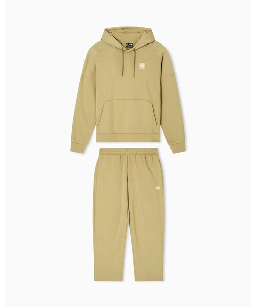 EMPORIO ARMANI EA7(エンポリオアルマーニイーエーセブン)の「<オンライン限定>【エンポリオ アルマーニ EA7】Visibility トラックスーツ コットン混紡(セットアップ・メンズ・ライトグリーン/ブラック×ホワイト・X-LARGE/SMALL/MEDIUM/LARGE/X-SMALL/XXX-LARGE/XX-LARGE)」の3枚目の写真