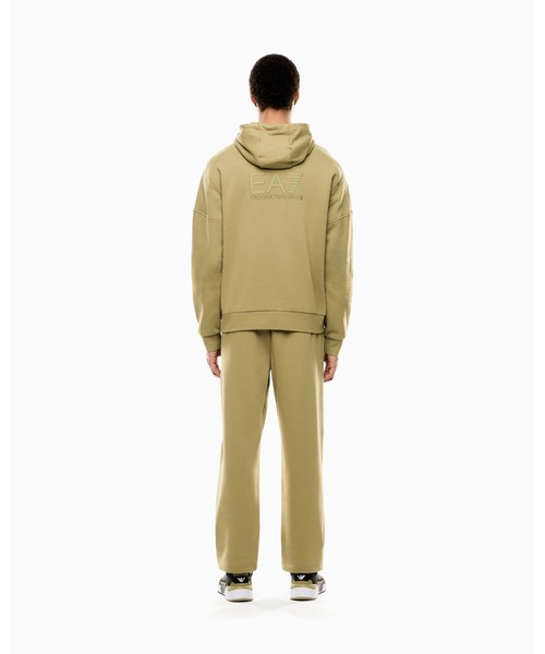 EMPORIO ARMANI EA7(エンポリオアルマーニイーエーセブン)の「<オンライン限定>【エンポリオ アルマーニ EA7】Visibility トラックスーツ コットン混紡(セットアップ・メンズ・ライトグリーン/ブラック×ホワイト・X-LARGE/SMALL/MEDIUM/LARGE/X-SMALL/XXX-LARGE/XX-LARGE)」の4枚目の写真