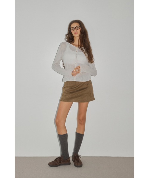 ALEXIA STAM（アリシアスタン）の「Embroidery Mini Skirt /スエードミニスカート（スカート・レディース・ブラック/ブラウン/バーガンディー・S/M）」の16枚目の写真