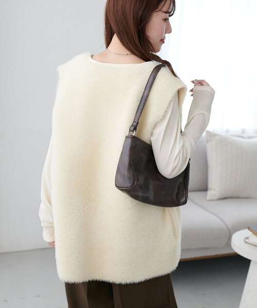 ユニセックス】ミンクライクファーベスト（ベスト）｜DISCOAT（ディス