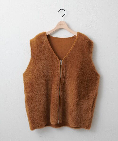 ユニセックス】ミンクライクファーベスト（ベスト）｜DISCOAT（ディス