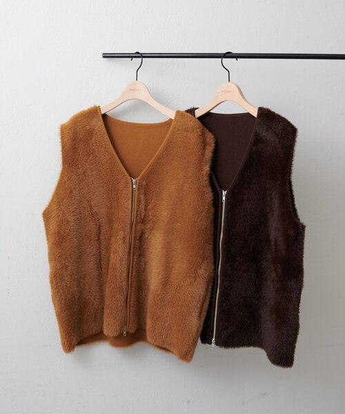 ユニセックス】ミンクライクファーベスト（ベスト）｜DISCOAT（ディス