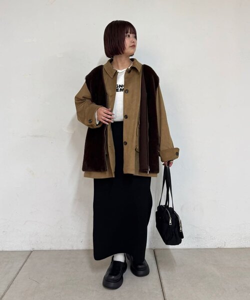 ユニセックス】ミンクライクファーベスト（ベスト）｜DISCOAT（ディス