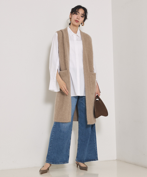 セール】袖スリットレギュラーシャツ/オフィスカジュアル（シャツ