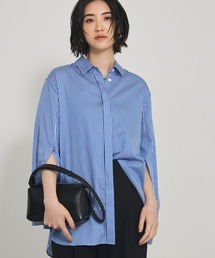 qualite | 袖スリットレギュラーシャツ/オフィスカジュアル(シャツ/ブラウス)