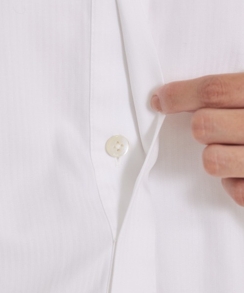 qualite(カリテ)の「袖スリットレギュラーシャツ/オフィスカジュアル(シャツ/ブラウス・レディース・ブラウン/サックスブルー/オフホワイト・フリー)」の17枚目の写真