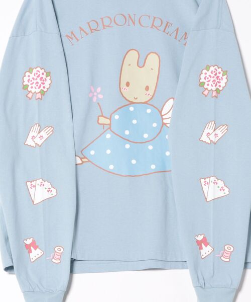 Little sunny bite(リトルサニーバイト)の「【RS】【Little Sunny Bite】MARRONCREAM x little sunny bite long tee(Tシャツ/カットソー・レディース・ブラック/ホワイト/ブルー・SMALL/MEDIUM)」の22枚目の写真