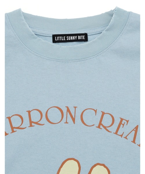 Little sunny bite(リトルサニーバイト)の「【RS】【Little Sunny Bite】MARRONCREAM x little sunny bite long tee(Tシャツ/カットソー・レディース・ブラック/ホワイト/ブルー・SMALL/MEDIUM)」の6枚目の写真