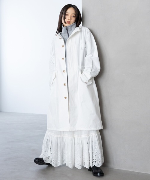 RAGEBLUE（レイジブルー）の「フィールドパーカー（ナイロンジャケット・レディース・ホワイト/ネイビー・FREE）」の9枚目の写真