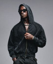ANDER HUNK(A_[nN)Overdyed Zip-up Parker / I[o[_CWbvAbvp[J[(p[J[)