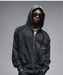 ANDER HUNK(A_[nN)Overdyed Zip-up Parker / I[o[_CWbvAbvp[J[(p[J[)