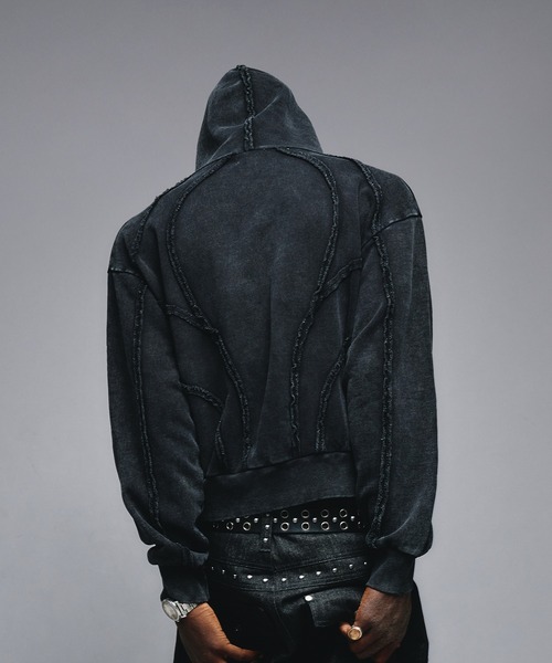 セール】Overdyed Zip-up Parker / オーバーダイジップアップパーカー