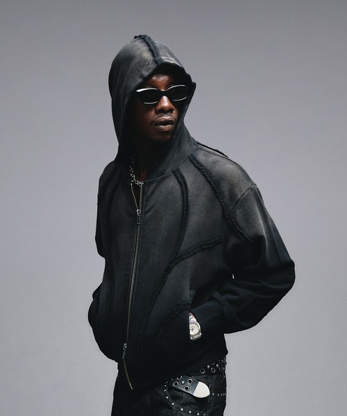 セール】Overdyed Zip-up Parker / オーバーダイジップアップパーカー