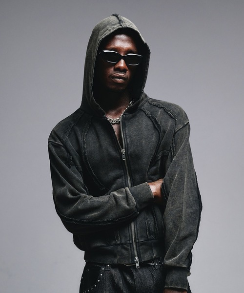 ANDER HUNK（アンダーハンク）の「Overdyed Zip-up Parker / オーバーダイジップアップパーカー（パーカー・メンズ・ブラック/レッド/グレー/その他・SMALL/MEDIUM/LARGE）」の19枚目の写真