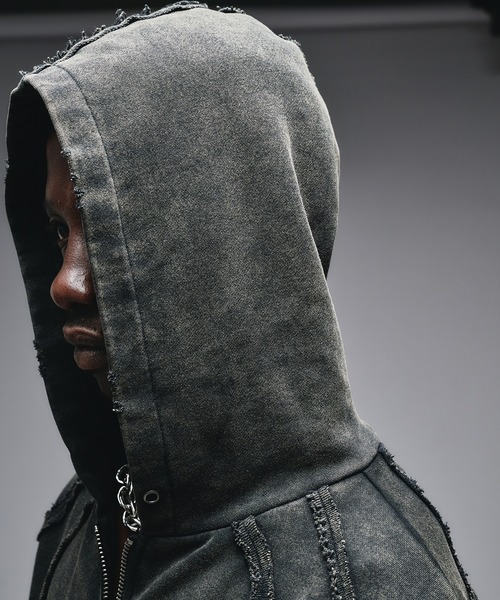 ANDER HUNK（アンダーハンク）の「Overdyed Zip-up Parker / オーバーダイジップアップパーカー（パーカー・メンズ・ブラック/レッド/グレー/その他・SMALL/MEDIUM/LARGE）」の21枚目の写真