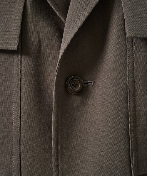 UJOH(ウジョー)の「【UJOH HOMME/ウジョー】Ulster Collar JKT(テーラードジャケット・メンズ・グレー/ブラック・4/5)」の13枚目の写真